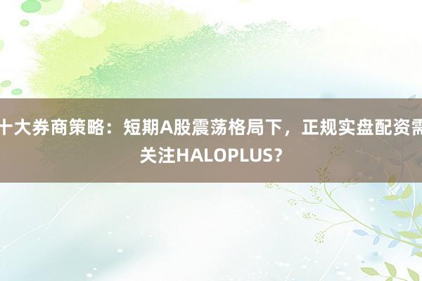 十大券商策略：短期A股震荡格局下，正规实盘配资需关注HALOPLUS？