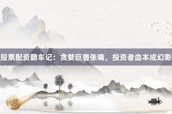 股票配资翻车记：贪婪巨兽张嘴，投资者血本成幻影