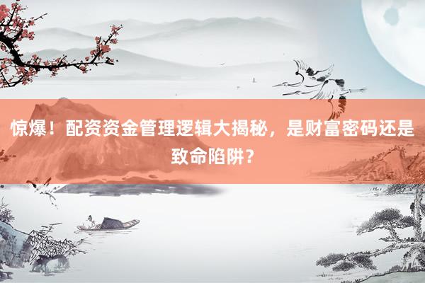 惊爆！配资资金管理逻辑大揭秘，是财富密码还是致命陷阱？